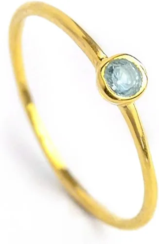 Vista 16 de Anillo pequeño de piedras preciosas apilable, banda de anillo delicada y delgada minimalista, anillo simple apilable de piedra natal