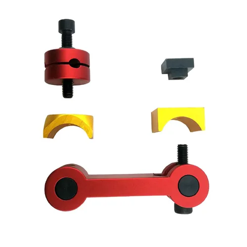 Vista 5 de Localizador de parada de tornillo de banco ajustable para pieza de trabajo de ranura CNC T, molino de posicionamiento preciso molino de tornillo