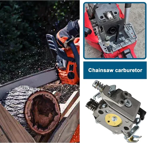 Vista 3 de SING F LTD Repuesto de carburador para motosierra 503281320 502100303 502100302 compatible con Husqvarna 40 45 240EPA 240R 245R 245R Kit de repuesto