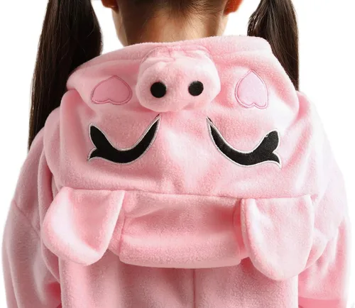 Vista 3 de UNICORN GIFT Pijama unisex para niños, disfraz de cosplay de una pieza para Halloween