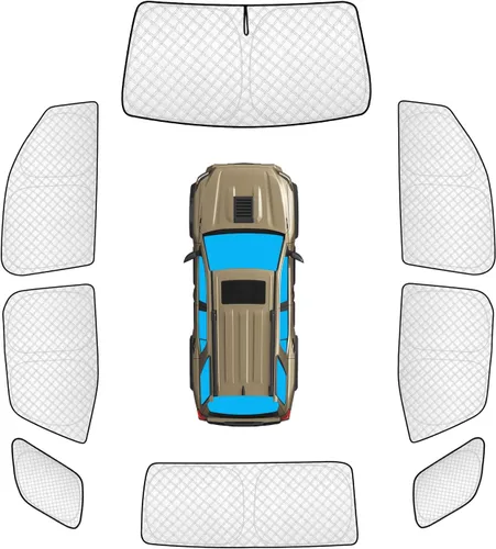 Vista 67 de KMF 6 piezas de parasoles gruesos para Mazda 3 Hatchback (No Sedán) 2014-2018 Accesorios, parasoles completos para parabrisas y ventanas de coche