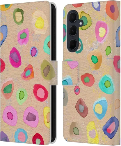 Vista 9 de Head Case Designs Officially Licensed Ninola Ditsy Flowers Yellow Nature Bold Leather Wallet Case Compatible with Samsung Galaxy A07 4G
