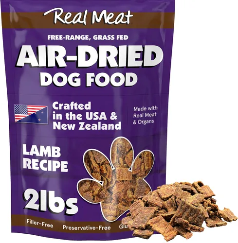Vista 27 de TRMC Real Meat - Comida para perros secada al aire con cordero real - Cuatro bolsas de 5 libras de comida para perros de carne real sin granos