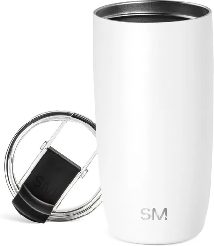 Vista 56 de Simple Modern Taza de café de viaje Tumbler con tapa abatible Reutilizable, aislada, de acero inoxidable, taza de café helado Cold Brew, termo