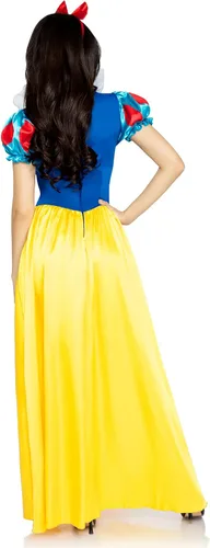 Vista 2 de Leg Avenue Vestido completo de princesa clásico de Blancanieves para mujer, para amigas y familiares
