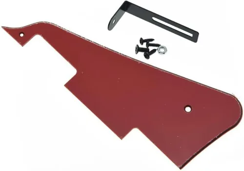 Vista 51 de KAISH Golpeador de guitarra Abalone Pearl LP con soporte negro para Epiphone Les Paul