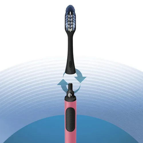 Vista 2 de Oral-B Clic Cepillo de dientes manual, coral, con cabezal de cepillo reemplazable, 1 unidad