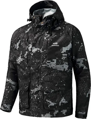 Vista 32 de BASSDASH Walker - Chaquetas transpirables e impermeables para pesca y caza con tela exterior silenciosa para hombres y mujeres en 7 tamaños