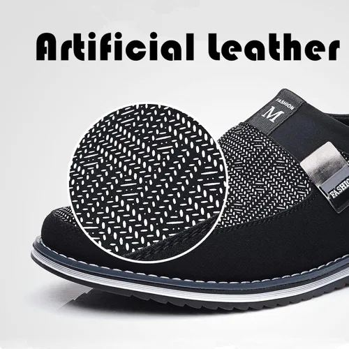 Vista 3 de Veslesth - Zapatos casuales para hombre, mocasines cómodos para caminar, zapatos de conducción de moda, zapatos de cuero de lujo para hombre