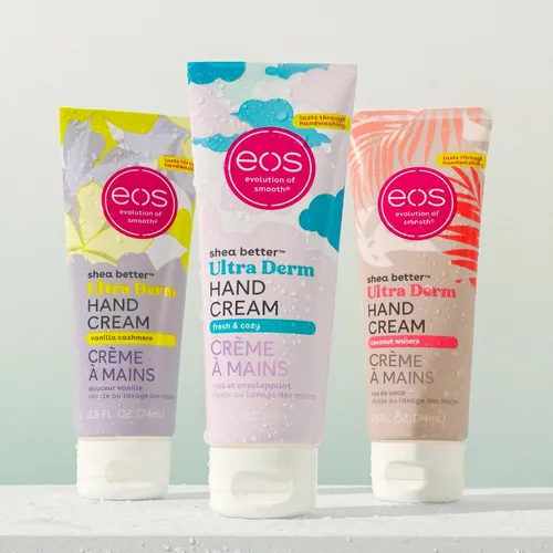 Vista 3 de Paquete de crema de manos eos Shea Better - Vanilla Cashmere + Fresh & Cozy + Coco, loción de manos de manteca de karité natural y cuidado