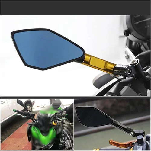 Vista 7 de Espejos laterales universales para motocicleta CNC de 0.394 pulgadas, universales para Benelli TRK 251/502/502X/302 TRK251 TRK502 TRK502X