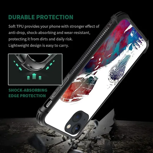 Vista 83 de Compatible con funda para iPhone 6 Plus/6s Plus,Bite Your Teeth Diseño de patrón asombroso, funda trasera dura de PC anti-arañazos y a prueba