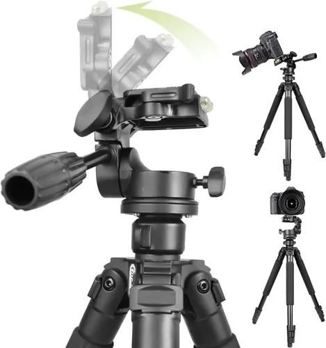 Vista 2 de Gosky Trípode - Trípode portátil de viaje para telescopios de visión, binoculares, videocámaras o cámaras SLR (Pro (61 pulgadas)