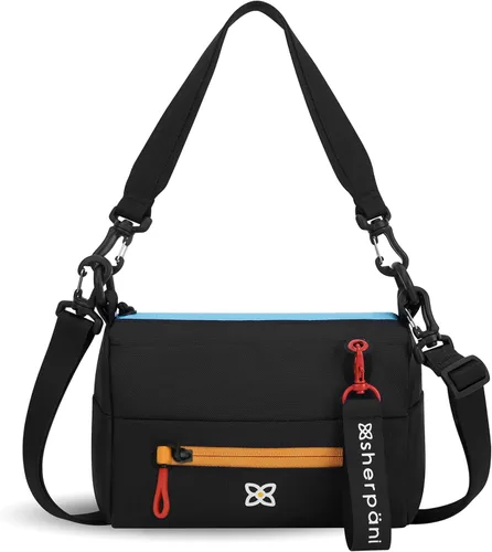 Vista 105 de Sherpani Skye - Bolso cruzado pequeño, de nailon, ligero, para mujer, con protección RFID