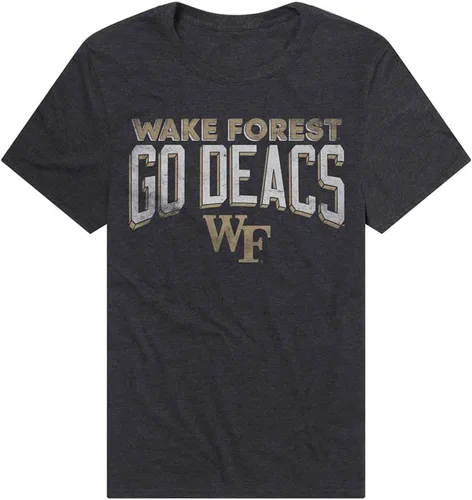 Vista 24 de Campus Lab Official NCAA Classic Distressed Logo Collegiate Classic Ring-Spun T-Shirt Unisex for Men & Women