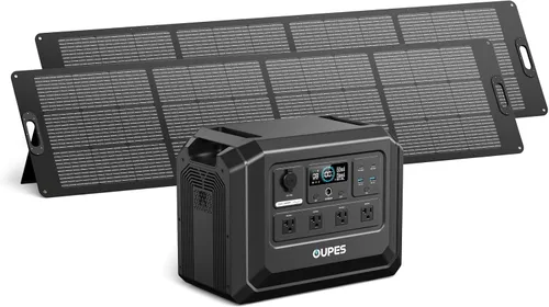 Vista 10 de OUPES Mega 1 Lite - Estación de energía portátil de 1024 Wh 2000 W