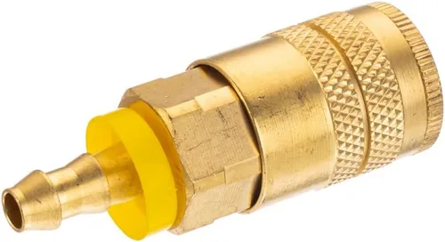Vista 6 de Acoplamiento de Aire Industrial, Púa de Manguera de 1/4", Acoplador de Aire de Conexión Rápida de Flujo Básico de 1/4", Presión de Entrada Máxima