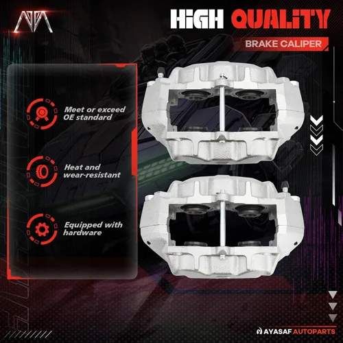 Vista 5 de 187016 187017 Juego de montaje de pinza de freno de disco delantero izquierdo y derecho Compatible con Chevy Corvette 1965-1982