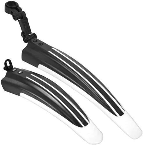 Vista 8 de Free-fly juego de guardabarros ajustables para bicicleta de montaña, bicicleta de ruta, llanta de ciclismo, guardabarros delanteros/traseros