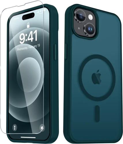 Vista 1587 de Funda para Google Pixel 10 Pro XL, cubierta magnética mate, color negro Fit for MagSafe, Screen Protector included, Shockproof Military Grade
