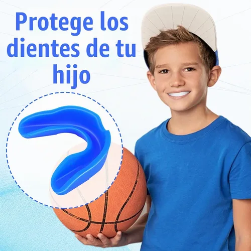 Vista 6 de 10 protectores bucales deportivos, protección bucal atlética para niños