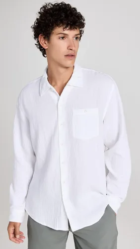 Vista 2 de Club Monaco Camisa de gasa de doble cara de verano para hombre