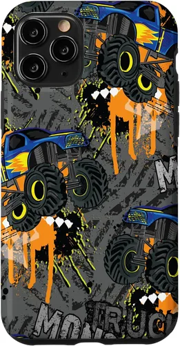 Vista 29 de Funda para iPhone 17 con diseño de Monster Truck Lover para hombres y niños