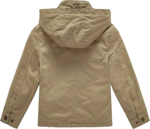 Vista 2 de WenVen - Chaqueta de algodón ligero con capucha para niño