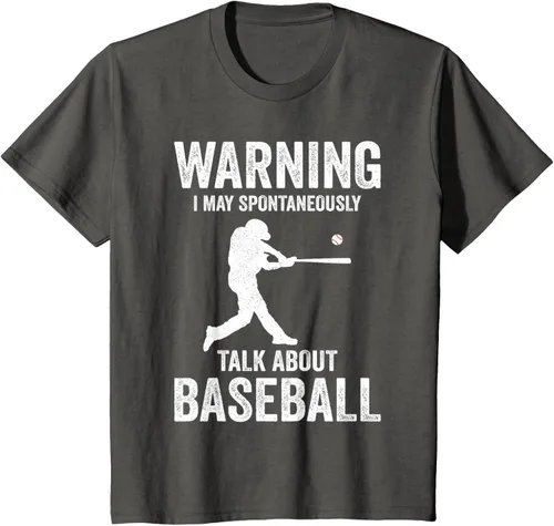 Vista 27 de Warning I May Talk About Baseball Player - Camiseta divertida de béisbol