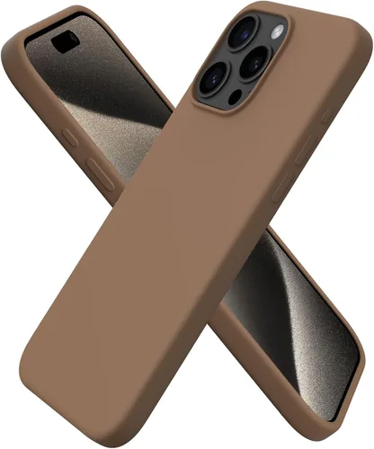 Vista 34 de ORNARTO Funda compatible con iPhone 15 Pro Max de 6.7 pulgadas, de silicona líquida delgada, de 3 capas, de gel suave, protectora, a prueba