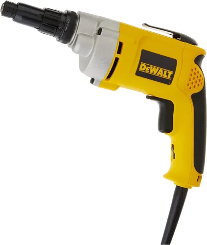 Vista 4 de DEWALT Pistola de tornillos para paneles de yeso, velocidad variable reversible, 6.5 amperios (DW267), 0.25