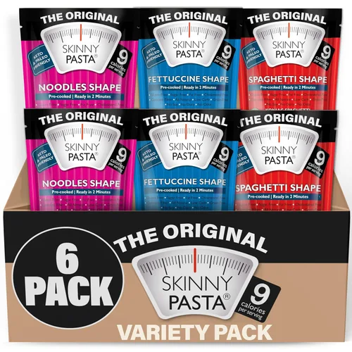 Vista 11 de Fideos konjac Skinny Pasta, 9.52 onzas, 100 % libre de olor, fideos shirataki, alimentos bajos en calorías, pasta saludable para dieta