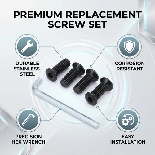 Vista 4 de VBESTLIFE E-Scooter Kit de herramientas de llave hexagonal, 4 piezas de tornillos de tubo de horquilla delantera para manillar E-Scooter con llave