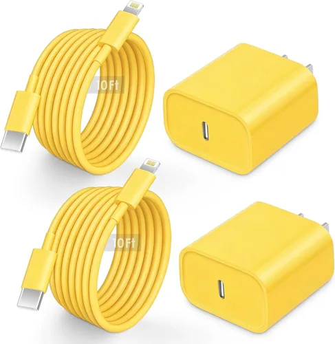Vista 5 de AISNI Paquete de 2 bloques de carga rápida con cable de carga tipo C Negro