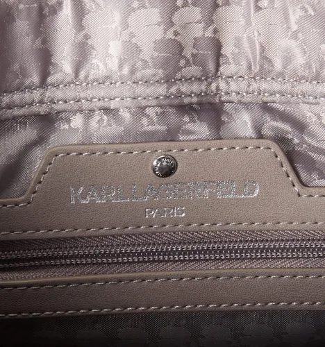 Vista 4 de Karl Lagerfeld Paris Bolso Hb para mujer, AlmdKhkSlvr, talla única de EE. UU, AlmdKhkSlvr