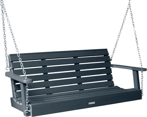 Vista 12 de highwood Weatherly - Columpio para porche, 4 pies, color negro