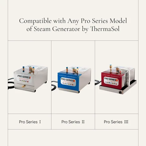 Vista 6 de Thermasol Kit de controlador MicroTouch y cabezal de vapor, kit de ducha de vapor compatible con generador de ducha de vapor Thermasol, control