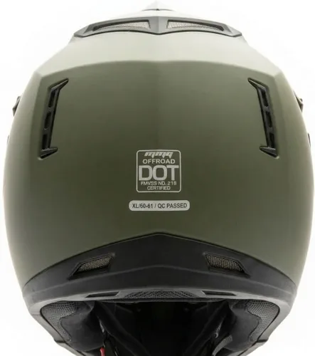 Vista 3 de MMG Casco todoterreno para motocicleta para adultos, DOT – MX ATV Dirt Bike Motocross UTV – con gafas Negro mate