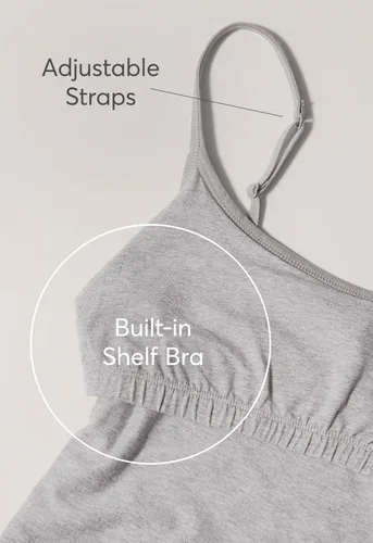 Vista 4 de Pact Camisola de algodón para mujer con brasier integrado