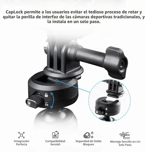 Vista 2 de PGYTECH CapLock Soporte de coche con ventosa de liberación rápida