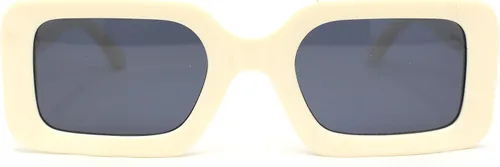 Vista 5 de SA106 Gafas de sol de plástico de moda mínima rectangular estrecha para mujer