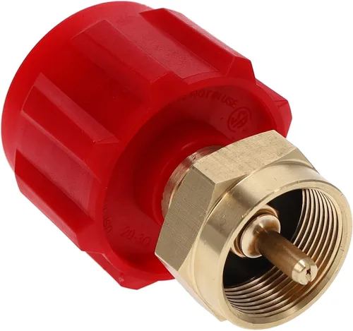 Vista 3 de Gas One Paquete de 2 adaptadores de recarga de propano para tanques de propano de 1 lb y se adapta a tanques de propano de 20 lb