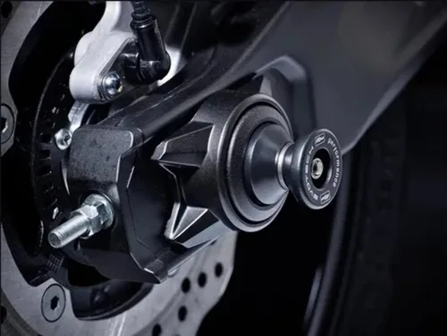 Vista 2 de Evotech Performance Rueda trasera Paddock Stand Sliders para adaptarse a Yamaha FZ-07/MT-07/XSR700/XSR700/Tenere 700 /R7. PRN013260