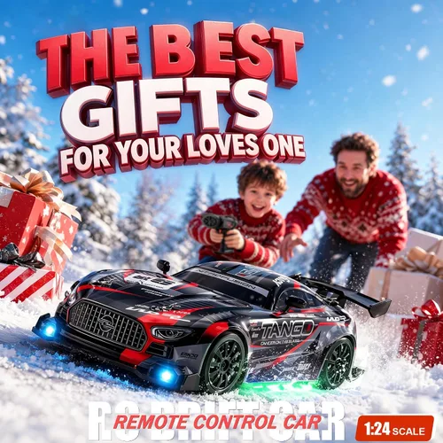 Vista 8 de Coche RC para niños, coche de deriva de control remoto de alta 2-negro