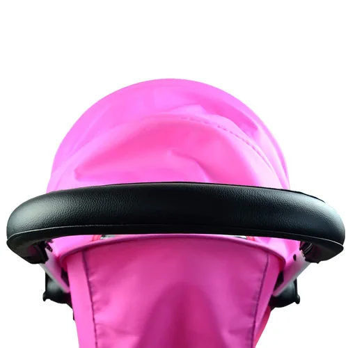 Vista 6 de Funda con asa para cochecito Babyzen YOYO2/YOYO+, piel sintética, color negro