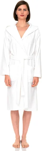 Vista 3 de TowelSelections Bata de baño con capucha de algodón de alta calidad para mujer, batas de tela de rizo suave para mujer, XS-3X