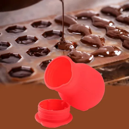 Vista 2 de Molde de silicona suave para derretir chocolate, 3.4 fl oz en microondas para mantequilla, queso, caramelo y caramelo, herramienta de vertido