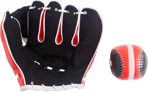 Vista 5 de Guantes de béisbol deportivos de velcro y pelota – Juego de béisbol de práctica de velcro para niños y niñas – Kit de pelota de béisbol de velcro