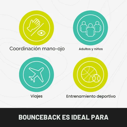 Vista 4 de Waboba Bola de Retorno Bounceback Negra y Azul Lunar, Bolas Hiper Rebote, Rebote Extremo y Diversión, Bola de Rebote Super Alto para Juegos Activos