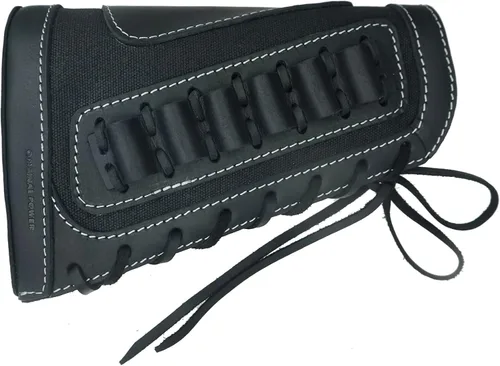 Vista 3 de Fundas de Rifle de Cuero de Vaca con Portacartuchos para Culata de Rifles 30-06,.308,.223, 45-70 .410